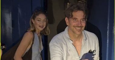 برادلى كوبر وجيجى حديد يهربان من مطاردة "باباراتزى" مفاجئة فى باريس.. صور