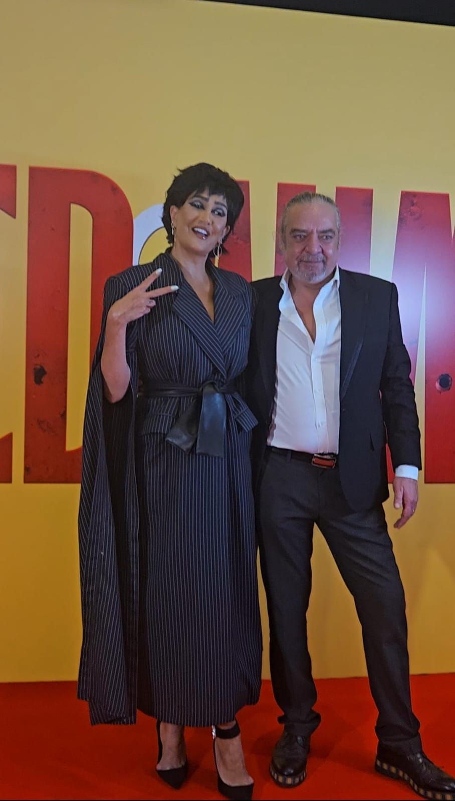 غادة عبد الرازق وأحمد نادر جلال ومحمد ثروت يصلون العرض الخاص لفيلم أحمد وأحمد