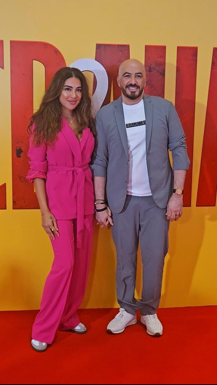 غادة عبد الرازق وأحمد نادر جلال ومحمد ثروت يصلون العرض الخاص لفيلم أحمد وأحمد