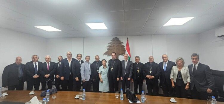 رجّي استقبل وفدا من مطارنة الابرشيات المارونية في بلدان الانتشار وعرض معهم أوضاع أبناء الجاليات اللبنانية