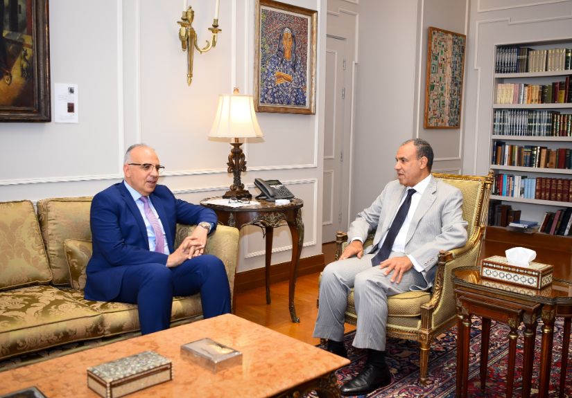 وزير الخارجية والهجرة يستقبل وزير الموارد المائية والرى.. صور