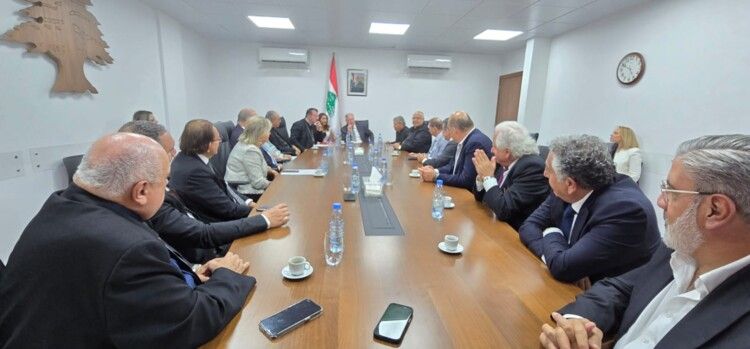 رجّي استقبل وفدا من مطارنة الابرشيات المارونية في بلدان الانتشار وعرض معهم أوضاع أبناء الجاليات اللبنانية