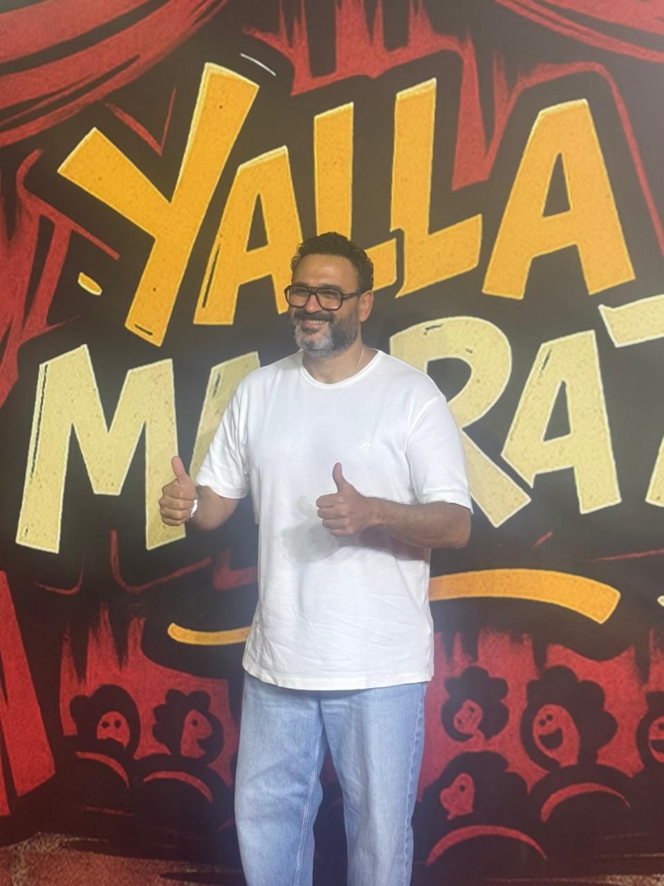 هشام ماجد وأكرم حسنى ومصطفى غريب فى عرض مشروع "يالا مسرح".. صور