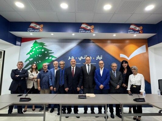 جبور التقى وفدا من وزارة الاعلام برئاسة فلحة وبحث معه اوضاع الوزارة والعاملين فيها