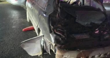 تفاصيل دهس تريلا لـ 7 سيارات على الطريق الدائرى بالمعادى.. صور