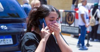 أولياء أمور طلاب الثانوية العامة أمام اللجان بالورود لتعويض صعوبة الكيمياء.. صور