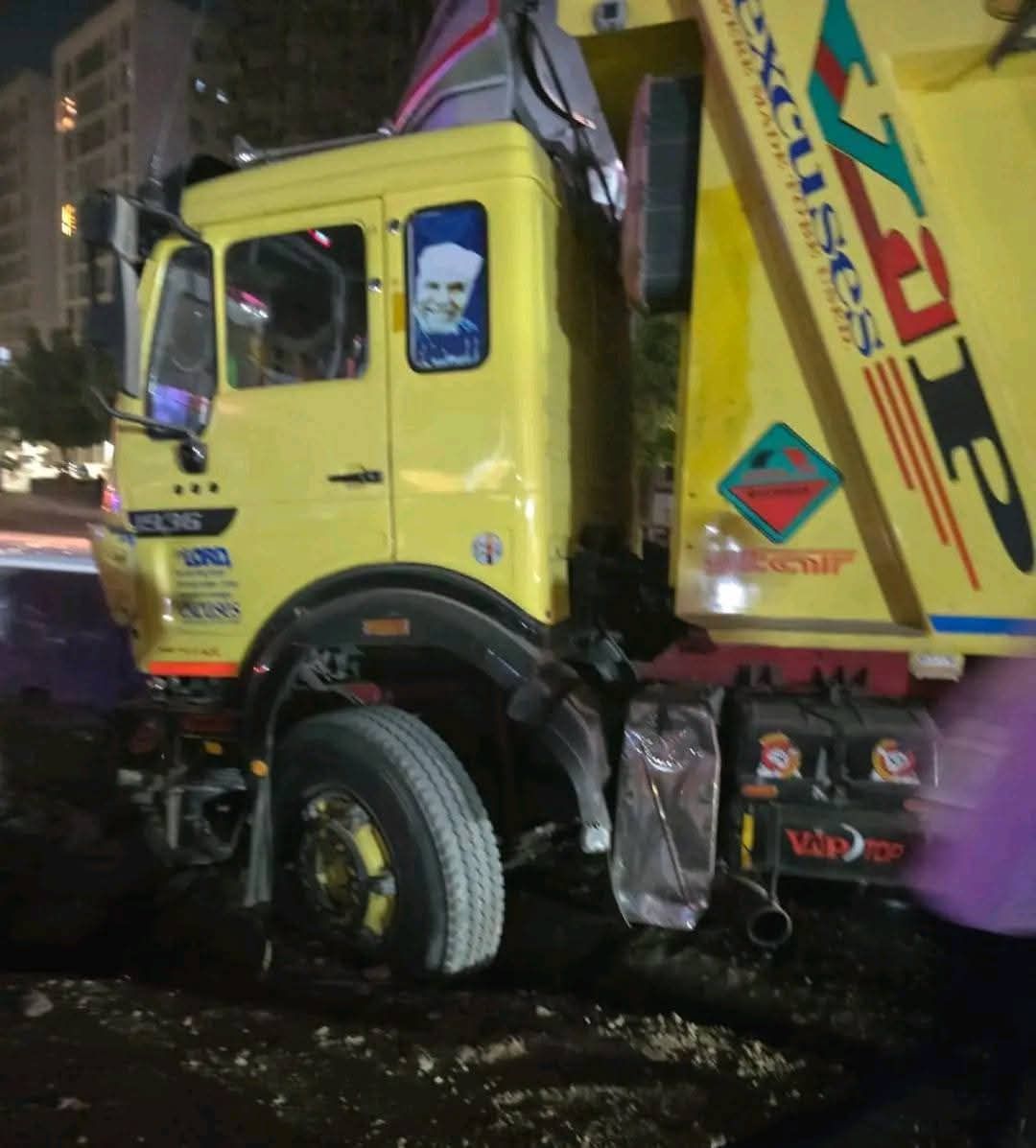 تفاصيل دهس تريلا لـ 7 سيارات على الطريق الدائرى بالمعادى.. صور