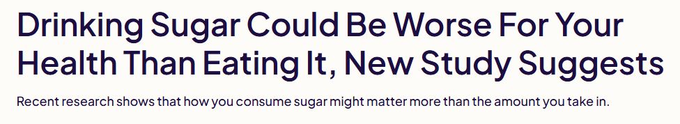 دراسة: المشروبات السكرية ترفع خطر الإصابة بالسكر 25% مقارنة بالمأكولات