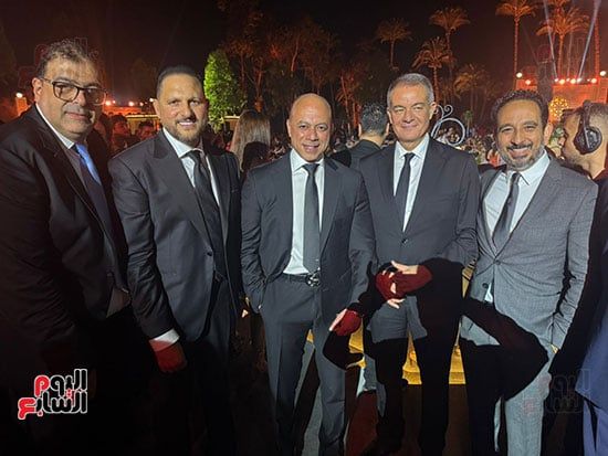 يسرا ولبلبة وتامر حسنى وإيمى سمير غانم والرداد فى حفل زفاف حفيد عادل إمام