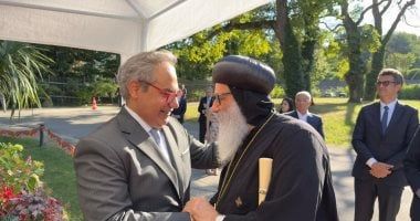 الكنيسة القبطية فى احتفال اليوم الوطني المصري في چنيڤ