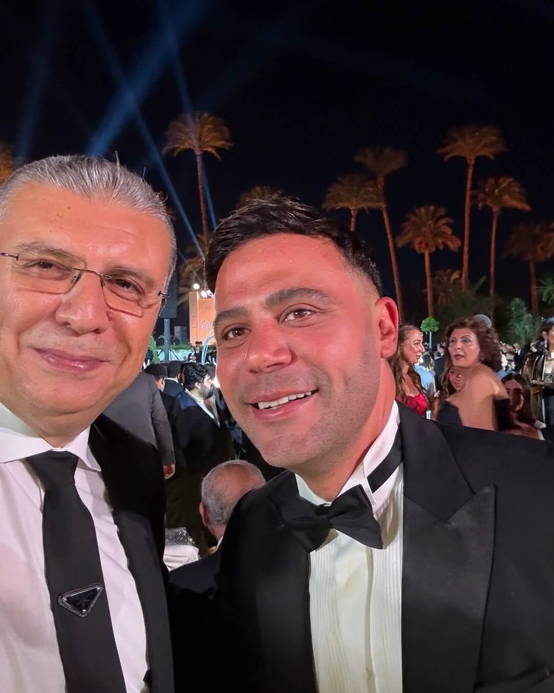 محمد إمام وهشام ماجد ومعتز التونى فى حفل زفاف حفيد عادل إمام (صور)