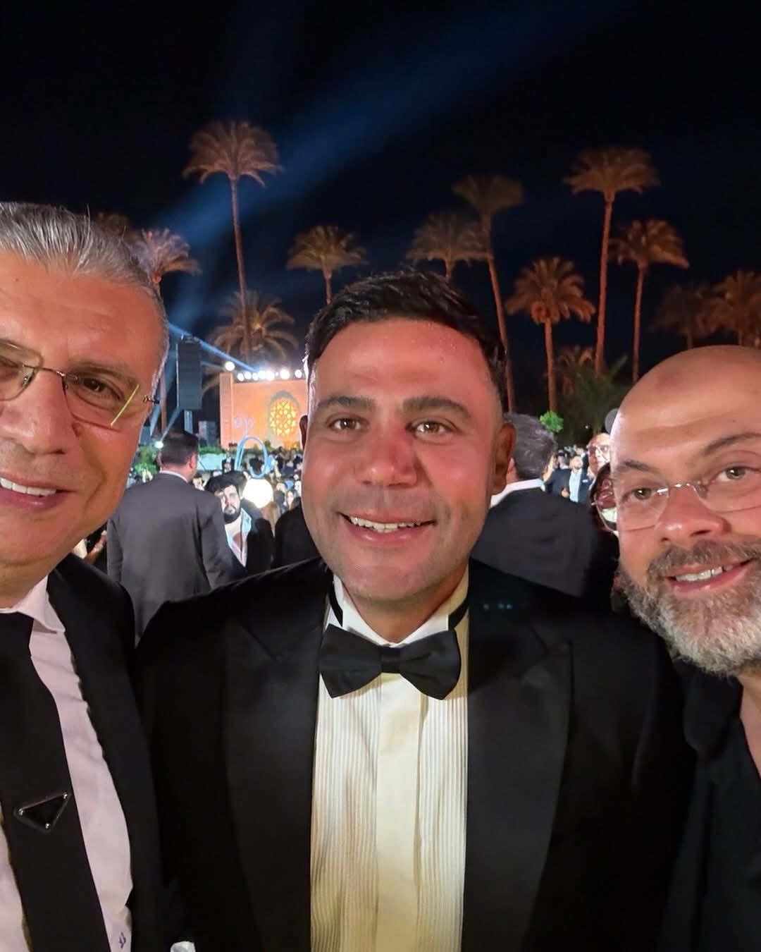 محمد إمام وهشام ماجد ومعتز التونى فى حفل زفاف حفيد عادل إمام (صور)