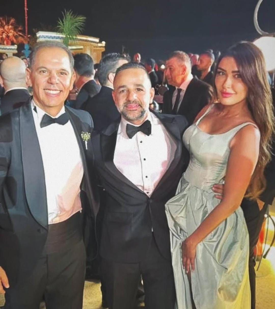 يسرا ولبلبة وتامر حسنى وإيمى سمير غانم والرداد فى حفل زفاف حفيد عادل إمام