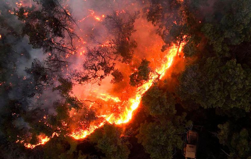 الحرائق تطارد رجال الإطفاء فى اللاذقية والأردن يساعد.. صور