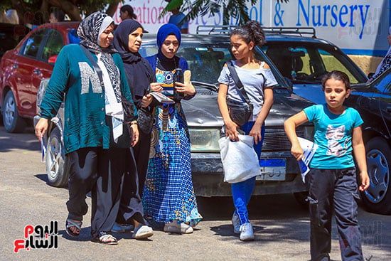 انتهاء امتحانات الجيولوجيا وعلم النفس لطلاب الثانوية نظام قديم بالجيزة