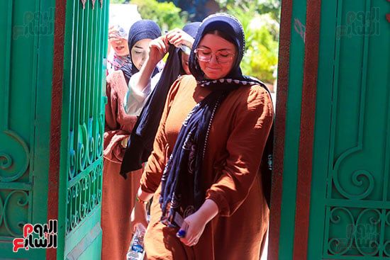 انتهاء امتحانات الجيولوجيا وعلم النفس لطلاب الثانوية نظام قديم بالجيزة