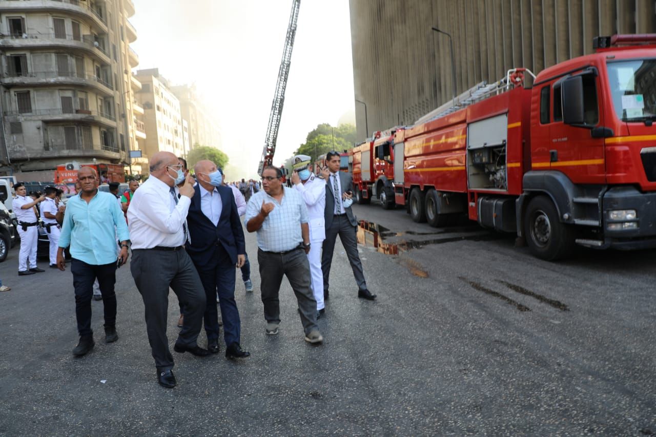 محافظة القاهرة: حريق سنترال رمسيس لم يسفر عن إصابات