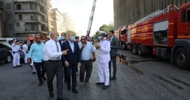 محافظ القاهرة يشكل لجنة هندسية لبيان مدى تأثر مبنى سنترال رمسيس بالحريق