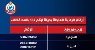 الصحة تنشر أرقاما للرعاية الحرجة والعاجلة بديلا عن 137 بعد حريق السنترال