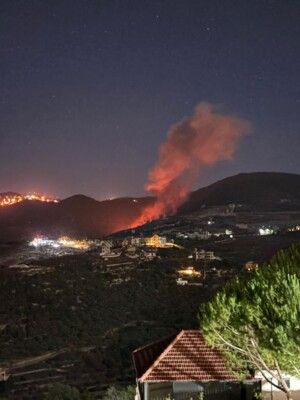 الطيران الاسرائيلي شن غارة ثانية في نفس مكان الغارة السابقة في اطراف بلدة ارزاي في الجنوب