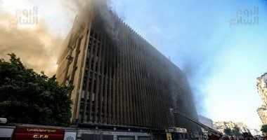 وزارة الصحة: 21 مصابا فى حادث حريق سنترال رمسيس ولا وفيات حتى الآن
