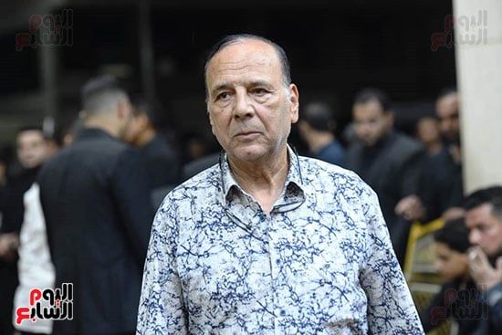 سعد الصغير وعمر كمال ومصطفى حجاج فى عزاء أحمد عامر.. صور