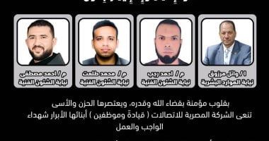 أسماء ضحايا حريق سنترال رمسيس من موظفي المصرية للاتصالات