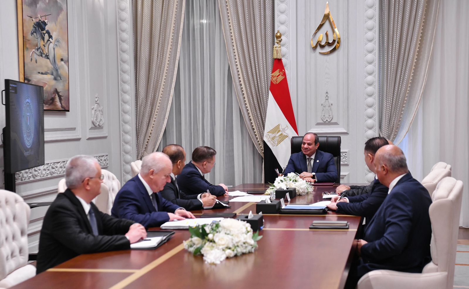 الرئيس السيسى يلتقى المدير العام لهيئة الدولة للطاقة النووية الروسية