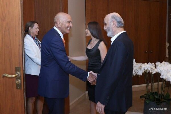 جعجع استقبل براك ليلا: جمع كل سلاح غير شرعي مطلب لبناني أساسي يمهد لقيام دولة فعلية