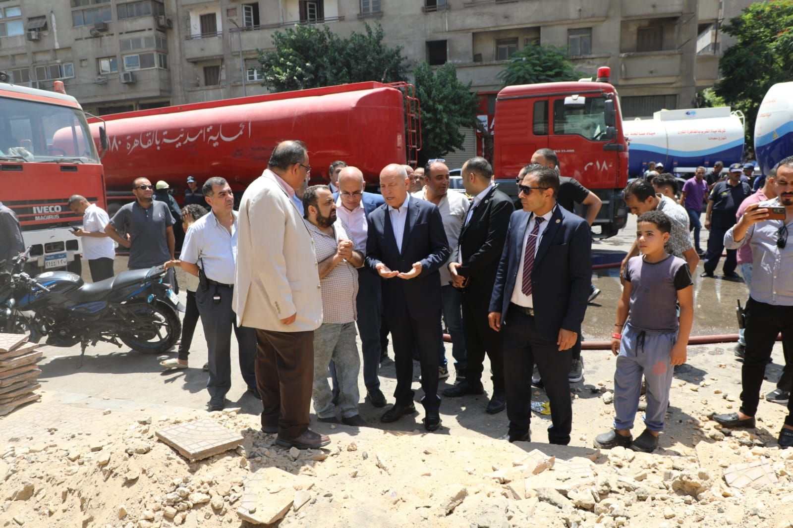 محافظ القاهرة يوجه بتقديم الدعم اللوجيستي لإصلاح سنترال رمسيس