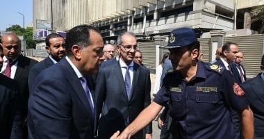 رئيس الوزراء يوجه الشكر لرجال الحماية المدنية على جهودهم فى التعامل مع حريق سنترال رمسيس