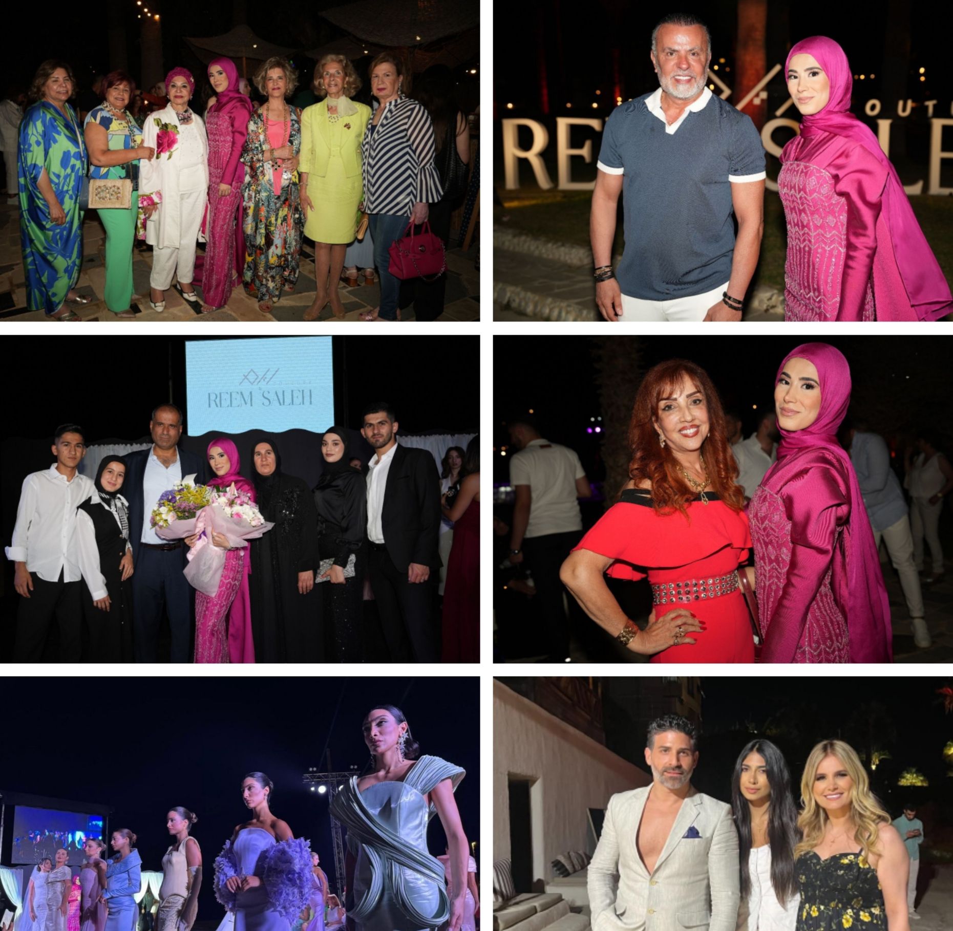 بالصور- في أمسية ساحرة على شاطئ البحر، المصمّمة ريم صالح تطلق عرضها الأول لمجموعة “أسرار السماء”