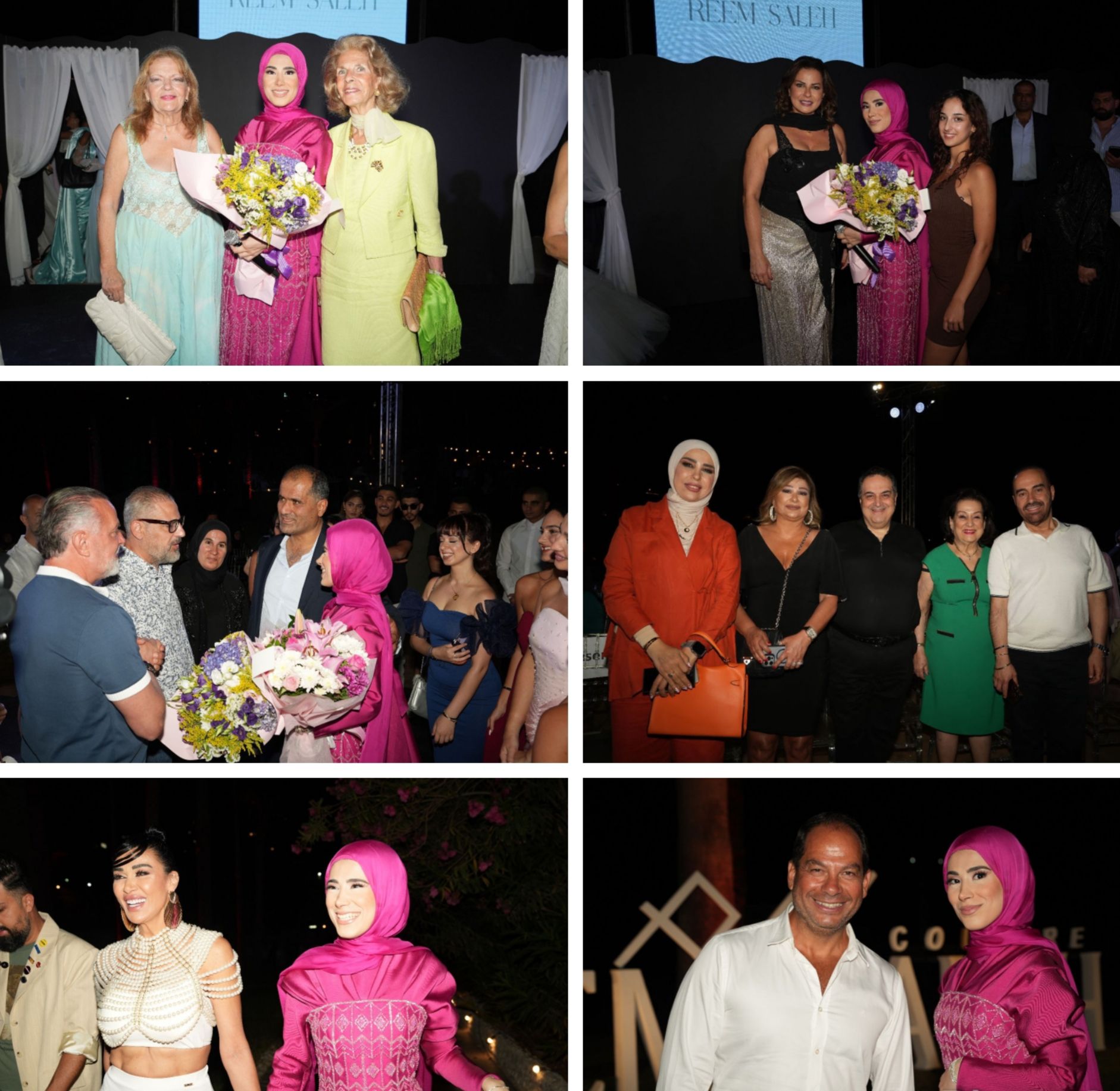 بالصور- في أمسية ساحرة على شاطئ البحر، المصمّمة ريم صالح تطلق عرضها الأول لمجموعة “أسرار السماء”