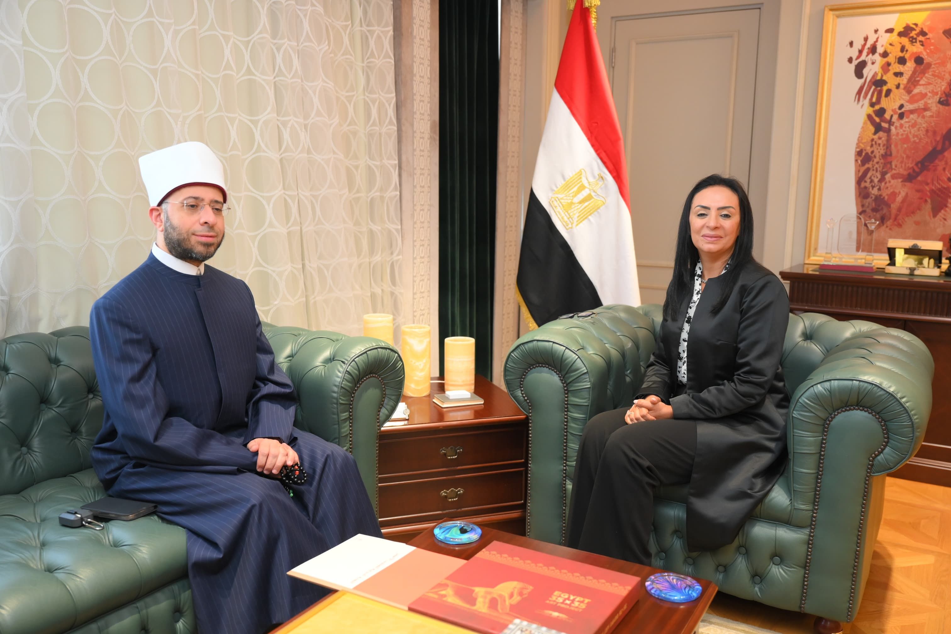 وزيرة التضامن تستقبل وزير الأوقاف لبحث التعاون فى دعم برامج الحماية الاجتماعية