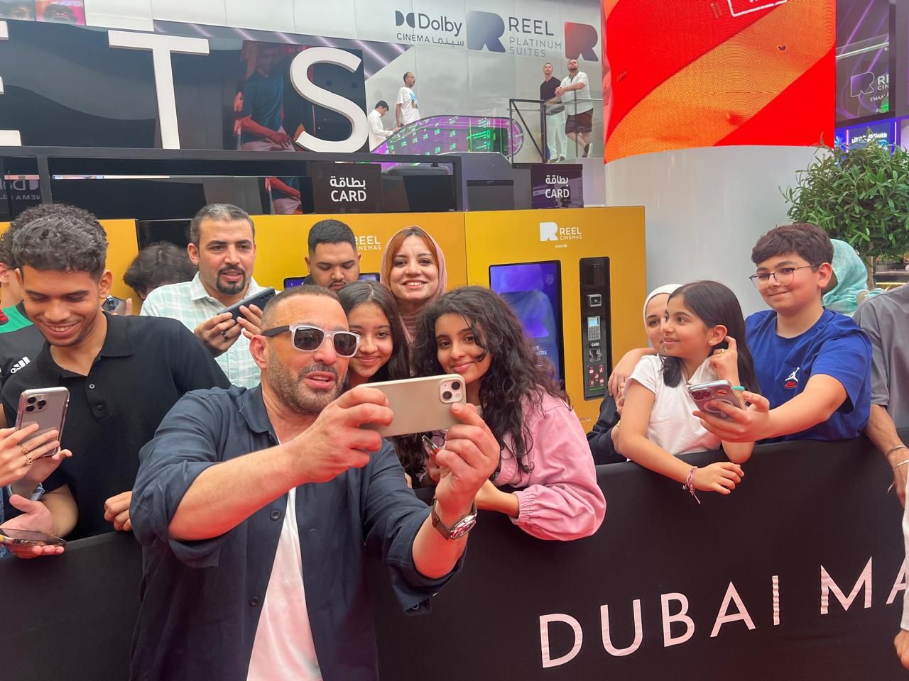 أحمد السقا يقدم عرض أكشن فى احتفال عرض فيلم أحمد وأحمد بدبى