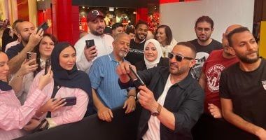 أحمد السقا يقدم عرض أكشن فى احتفال عرض فيلم أحمد وأحمد بدبى