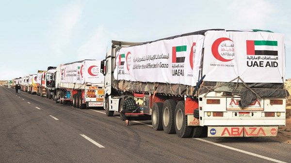 الإمارات تتصدر المشهد الإنساني العالمي للمساعدات إلى غزة