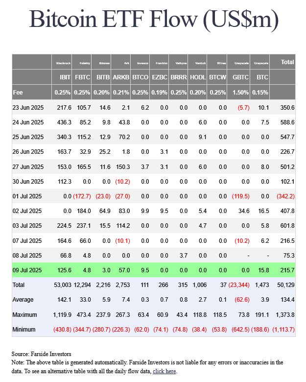 مستثمرو البيتكوين ينفقون أكثر من 50 مليار دولار على صناديق المؤشرات الفورية الأمريكية