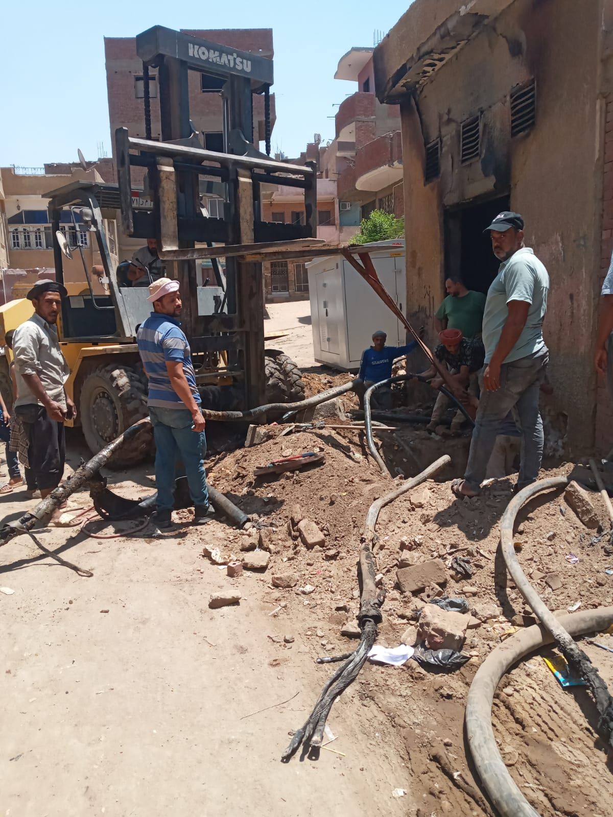 محافظة الجيزة تنفى حدوث حريق بمحطة كهرباء فى شبرامنت