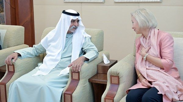 نهيان بن مبارك يستقبل سفيرة الولايات المتحدة الأميركية لدى الدولة