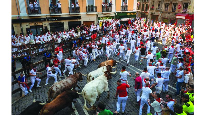 الامارات | مهرجان سان فيرمين.. التاريخ يركض بين الثيران