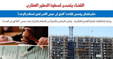 حكم قضائى يؤسس لقاعدة "الحق فى حبس الثمن لحين استلام الوحدة".. برلماني