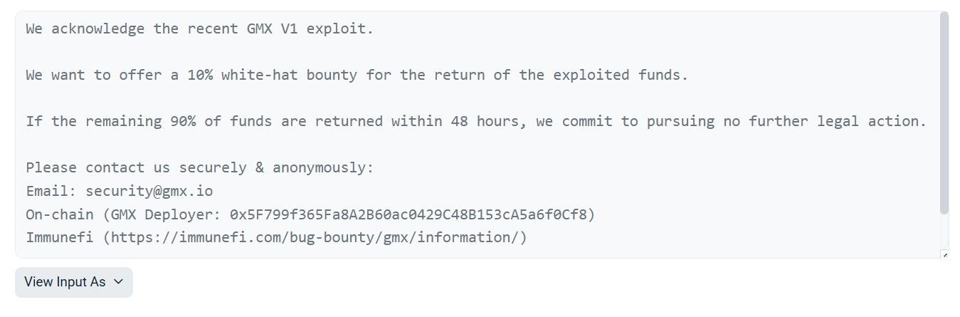 هاكر يعيد الأموال المسروقة من اختراق GMX البالغة قيمته 40 مليون دولار