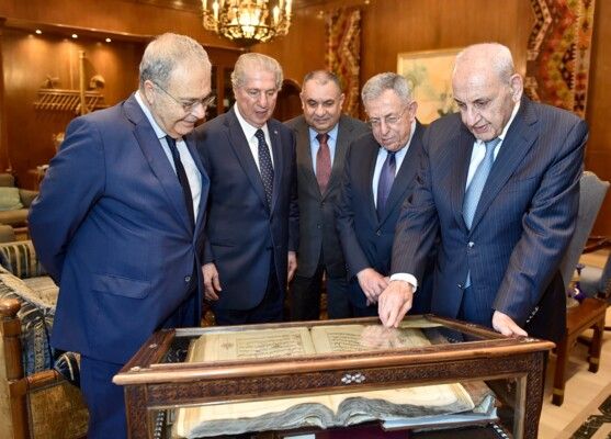 بري تابع تطورات الاوضاع والمستجدات السياسية والميدانية مع وفد مجلس العلاقات العربية والدولية