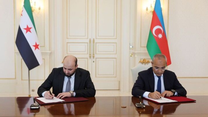 "سانا": توقيع مذكرة تفاهم بين سوريا وأذربيجان تتضمن التعاون والتنسيق في مجالات الطاقة