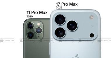 تكنولوجيا: تطور تصميم كاميرا iPhone Pro من 11 Pro Max إلى 17 Pro Max: نظرة بصرية على ست سنوات من الابتكار