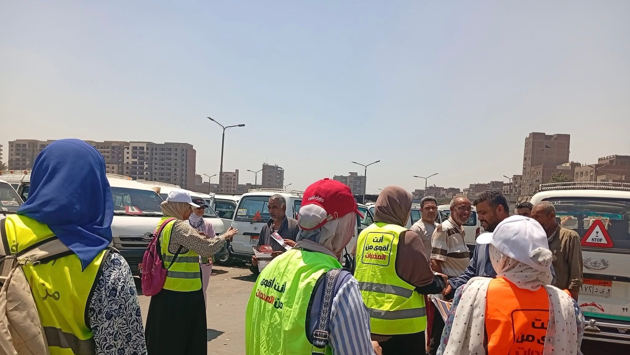 حملة صندوق مكافحة الإدمان تجول المحافظات لرفع وعي السائقين بخطورة المخدرات