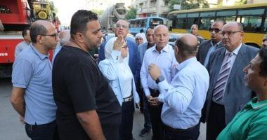 محافظ القاهرة يتفقد سنترال رمسيس لمتابعة أعمال الترميم.. صور