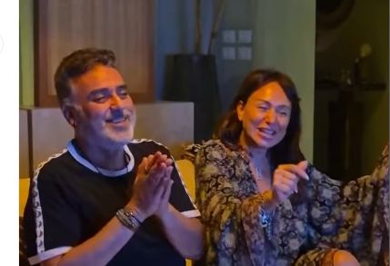 خفة دم تامر حبيب مع إنجي علي على أغنية "خطفونى" لـ عمرو دياب