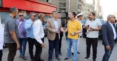 محافظ الجيزة يتفقد جهود حملات النظافة ورفع الإشغالات بشارع فيصل